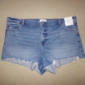 ABERCROMBIE & FITCH THE 90'S RELAXED CUTOFF SHORT SZ 24